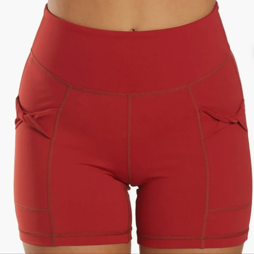 Free People Movement Wave Rider Twist Tie Front High Rise Bike Short - Picture 3 of 7